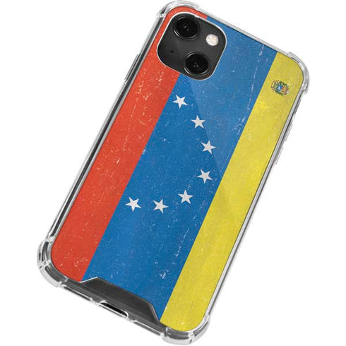 Venezuela Flag Distressed iPhone 13 Mini Clear Case